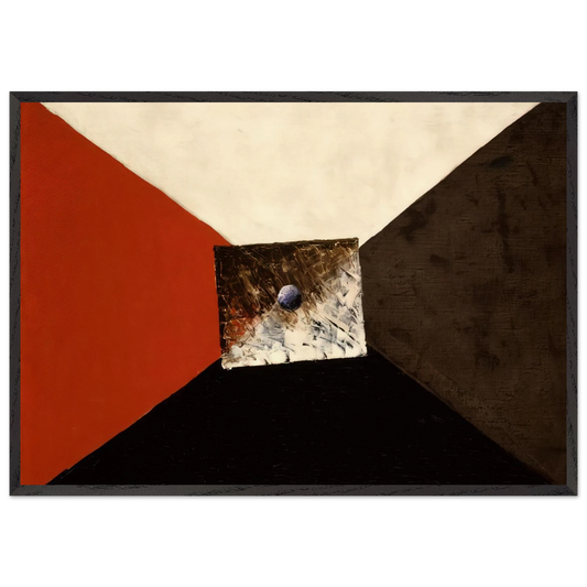 COMPOSITION MARCHAND DE COULEURS - Man Ray 70x100 cm / 28x40 inches Framed Art Print – Black Wooden Frame