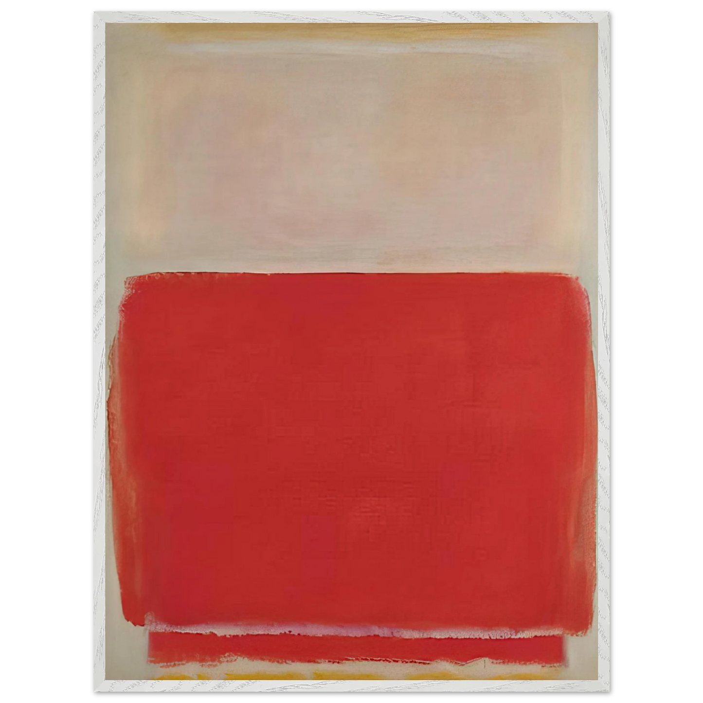 Mark Rothko - No. 3 - 1953 Wall Art - 60x80 cm / 24x32 inches - Premium Wooden Framed Poster With Fine Art Paper-canvas - White frame