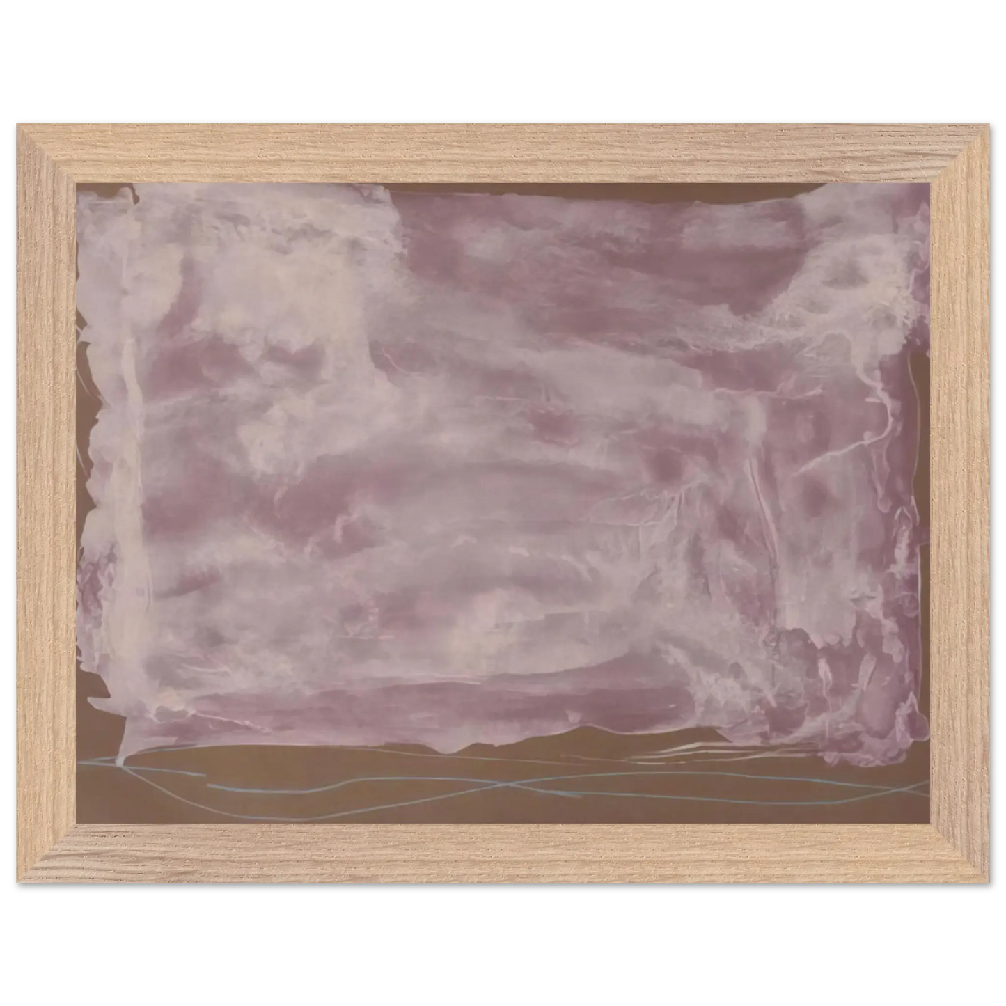 Helen Frankenthaler - Soho Dreams - 1987 Wall art - A2 (42 x 59.4  cm) - Premium Wooden Framed Poster With Fine Art Paper - White frame