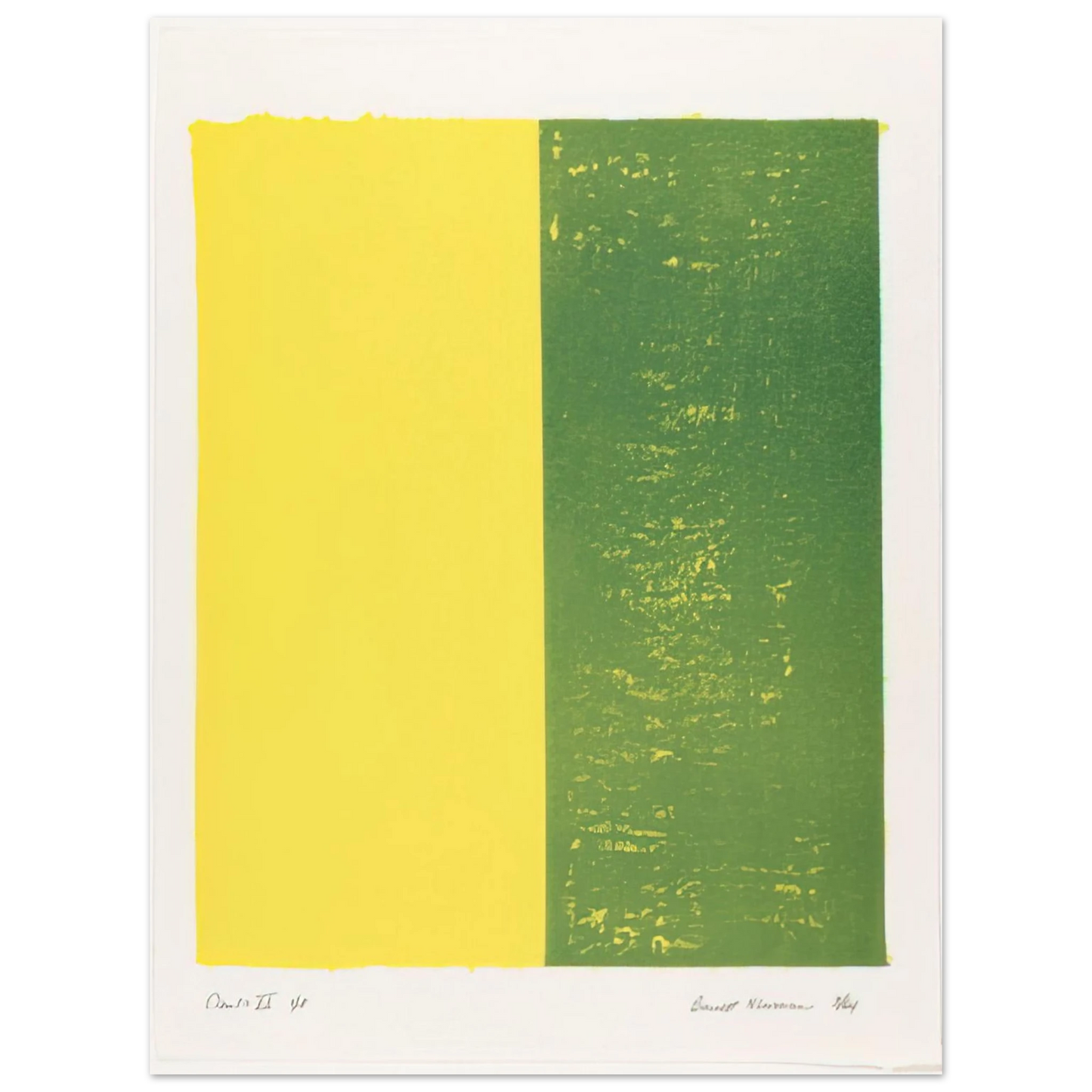 Barnett Newman - Canto XII  75x100 cm / 30x40inches Fine Art Poster