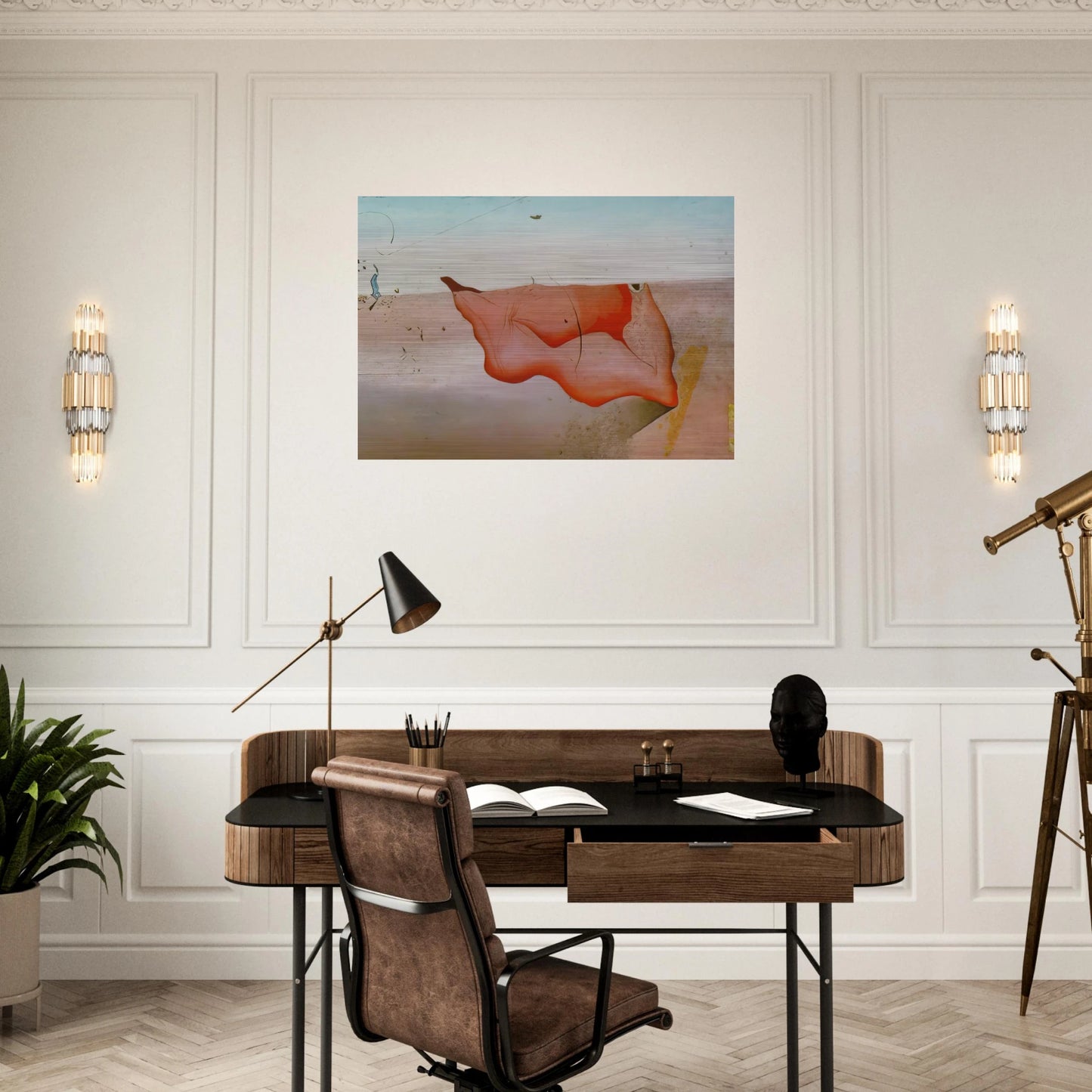 COMPOSITION - Salvador Dali Brushed Aluminum Print - 70x100 cm / 28x40 inches | Salvador Dali Aluminum Print | Salvador Dali Prints