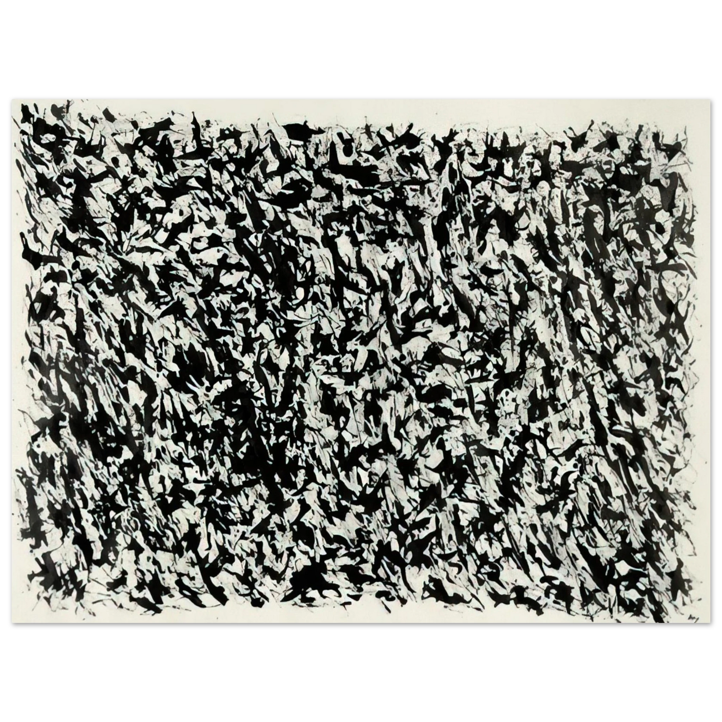 Henri Michaux - COMPOSITION  75x100 cm / 30x40inches Fine Art Poster