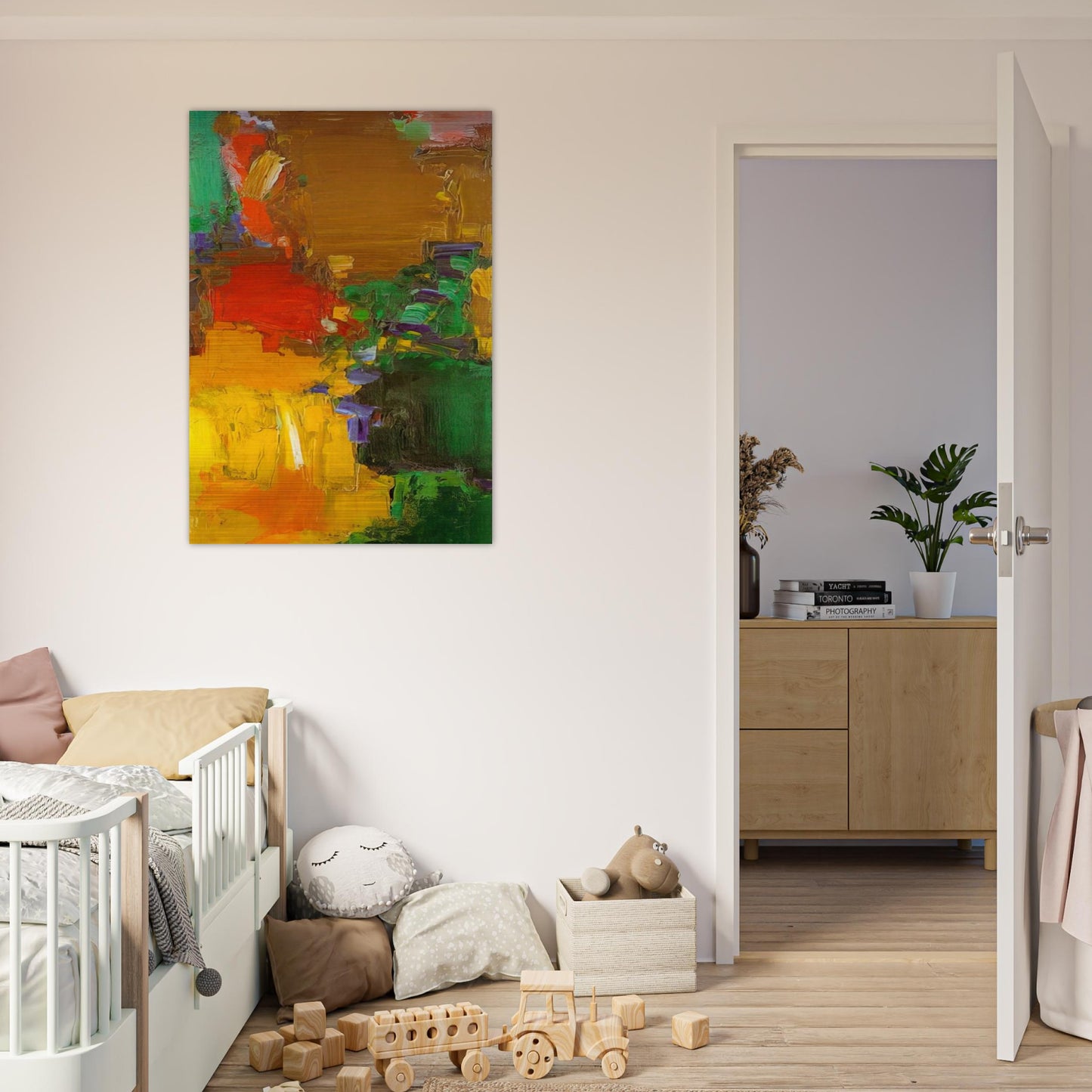 Rhapsody - Hans Hofmann Brushed Aluminum Print - 70x100 cm / 28x40 inches | Hans Hofmann Aluminum Print | Hans Hofmann Prints