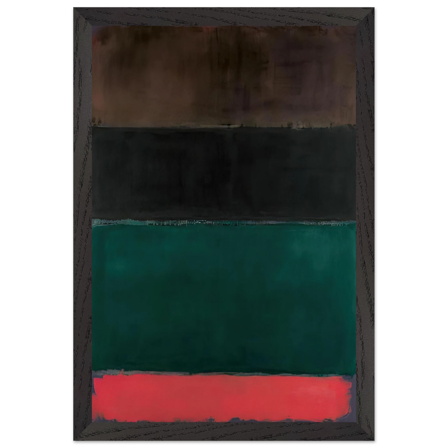 Mark Rothko - Untitled Red-Brown, Black, Green, Red - 1962 Wall Art - 30x40 cm / 12x16 inches - Fine Art Poster-canvas - -