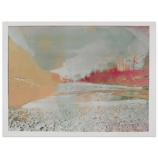 Dieter Roth - View of the Emme - 1971  75x100 cm / 30x40inches Fine Art Poster