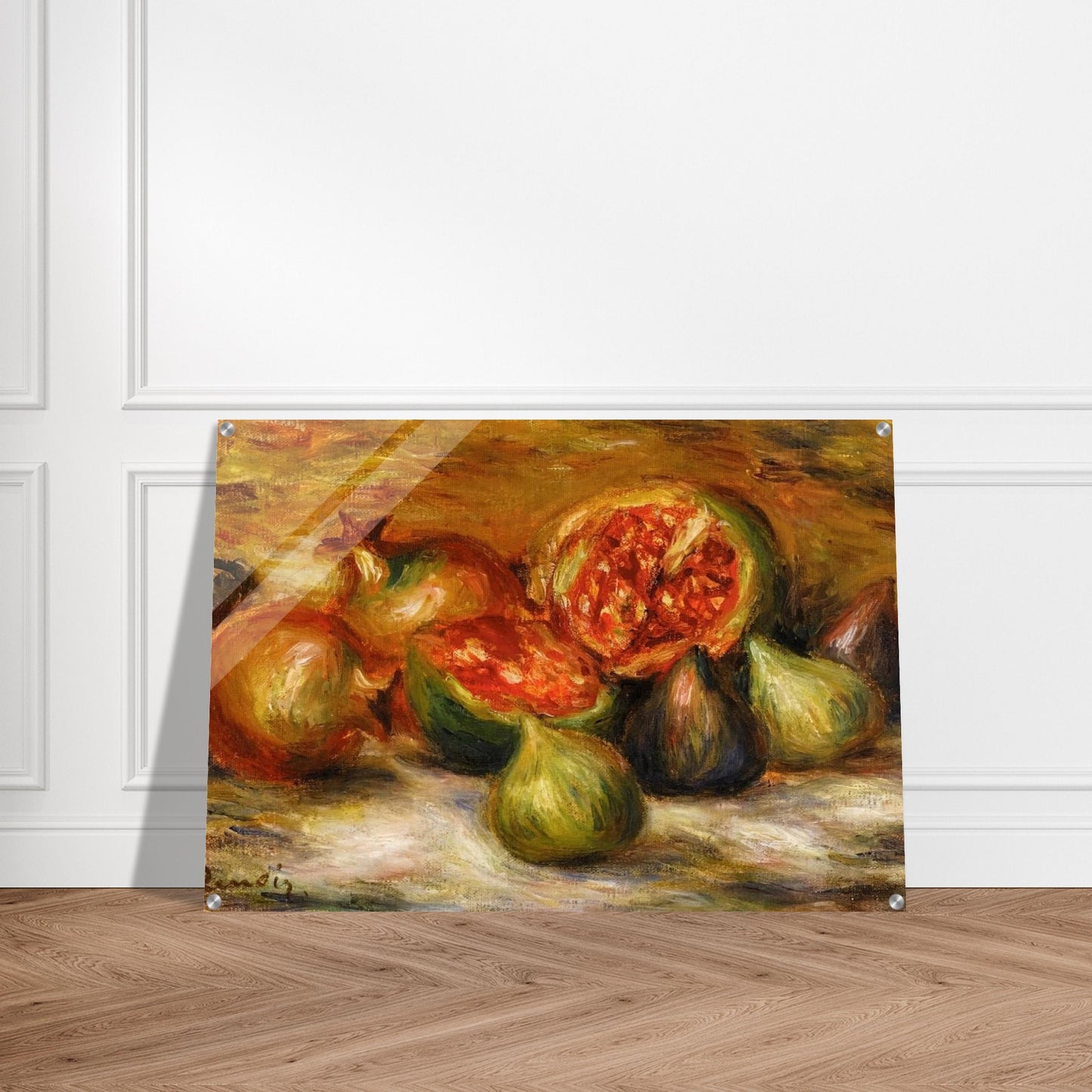 Still Life with Figs - Pierre-Auguste Renoir Acrylic Print - 70x100 cm / 28x40″ inches