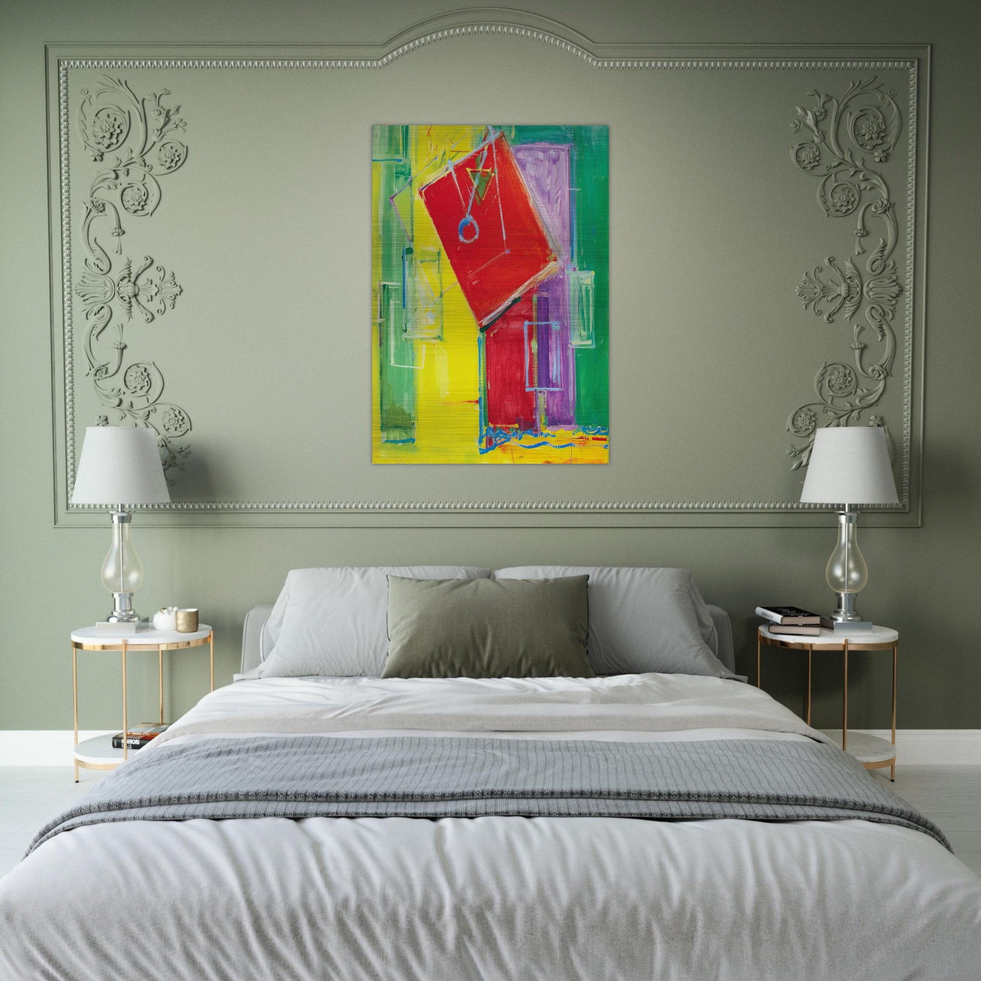 Untitled - Hans Hofmann Brushed Aluminum Print - 70x100 cm / 28x40 inches | Hans Hofmann Aluminum Print | Hans Hofmann Prints