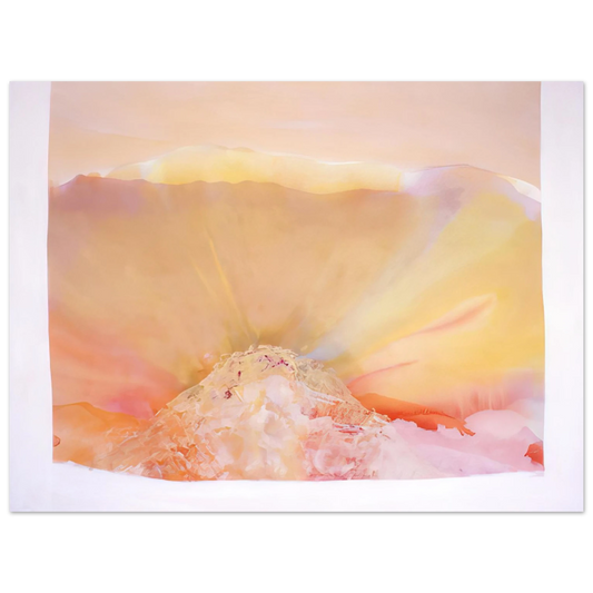 Ronnie Landfield - Eye Of The Pyramid Version I - 1988  75x100 cm / 30x40inches Fine Art Poster