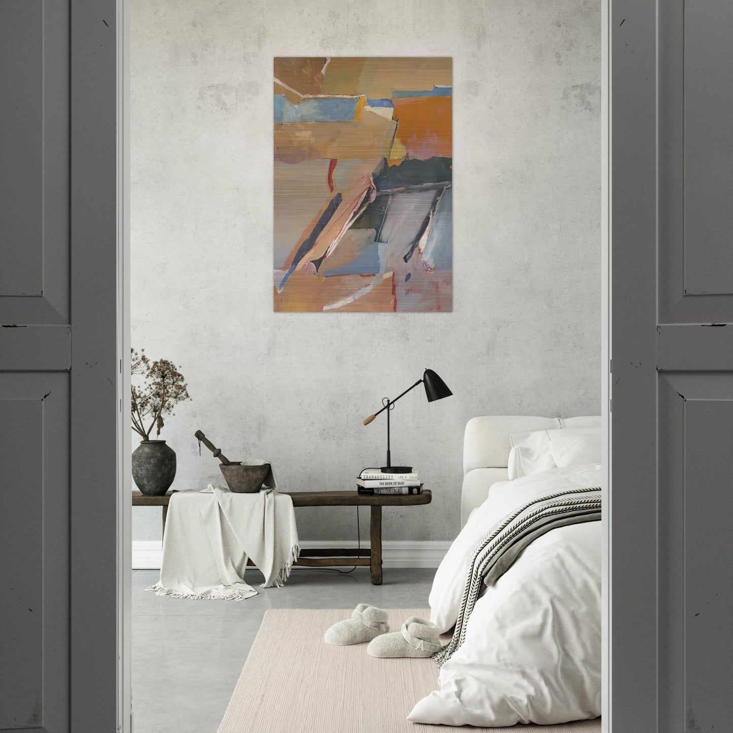 Berkeley #8 - Richard Diebenkorn Brushed Aluminum Print - 70x100 cm / 28x40 inches | Richard Diebenkorn Aluminum Print | Richard Diebenkorn Prints