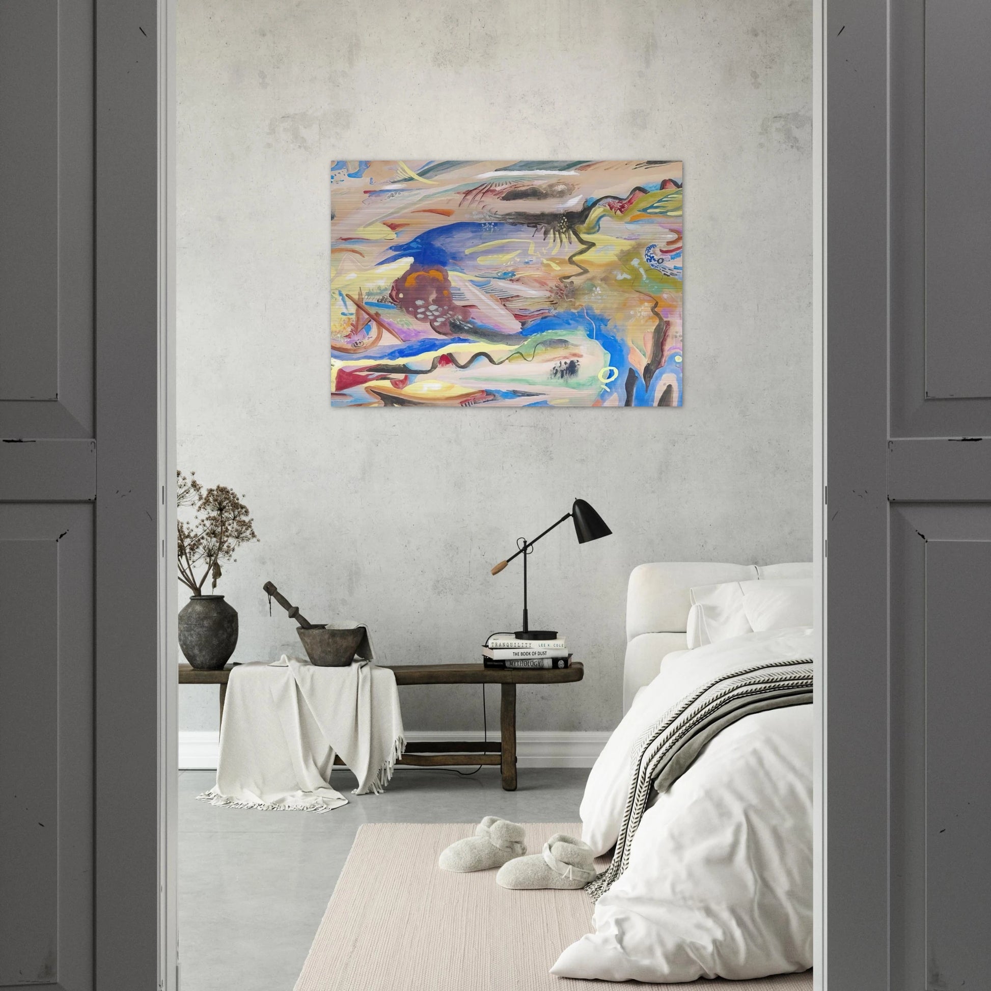 SINFONIE XIII 1913 - Rudolf Bauer Brushed Aluminum Print - 70x100 cm / 28x40 inches | Rudolf Bauer Aluminum Print | Rudolf Bauer Prints