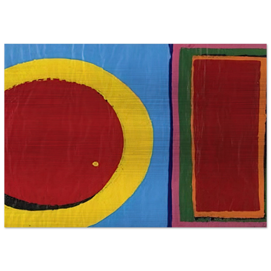 Composition - Al Held Brushed Aluminum Print - 70x100 cm / 28x40 inches | Al Held Aluminum Print | Al Held Prints