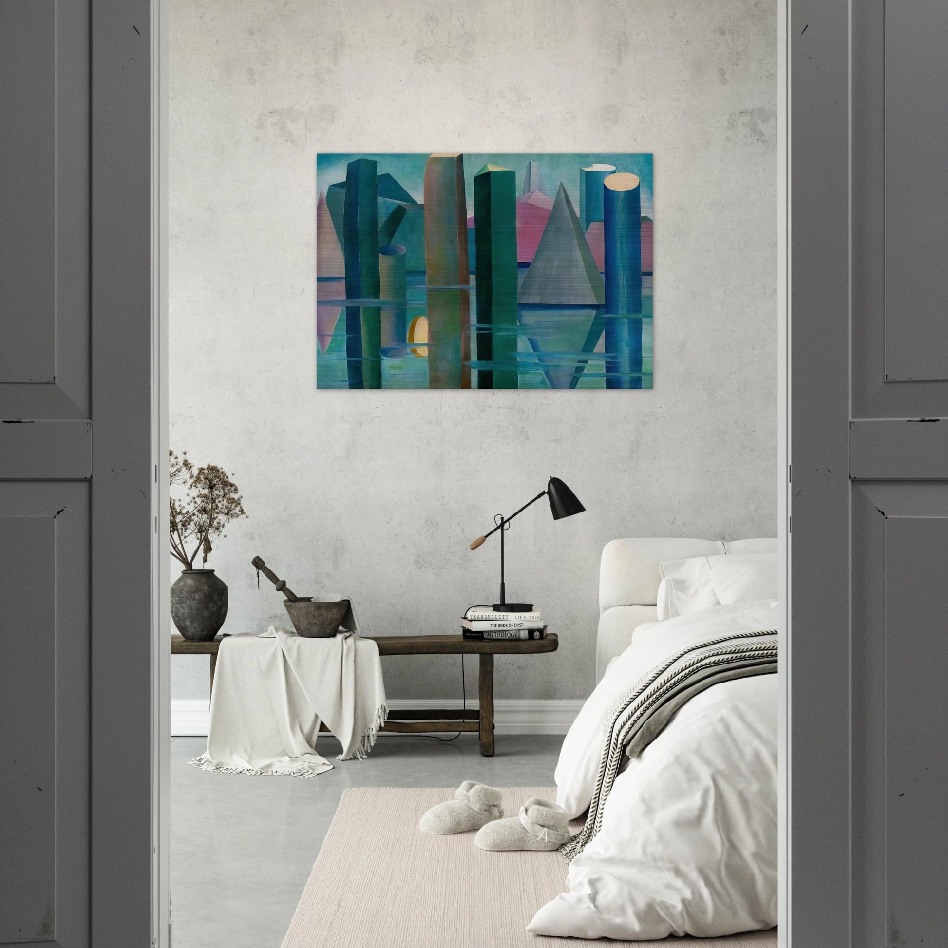 Calmaria II - Tarsila do Amaral Brushed Aluminum Print - 70x100 cm / 28x40 inches | Tarsila do Amaral Aluminum Print | Tarsila do Amaral Prints