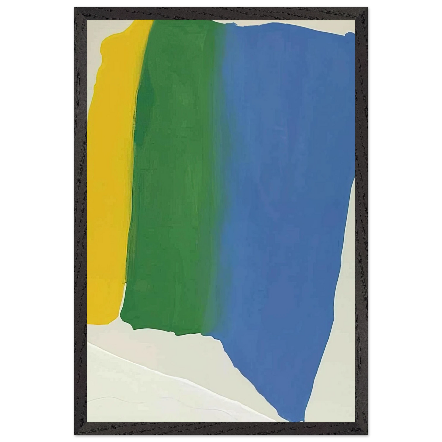 Helen Frankenthaler - Summer Insignia - 1969 Wall art - 15x20 cm / 6x8 inches - Premium Wooden Framed Poster With Fine Art Paper-canvas - Black frame