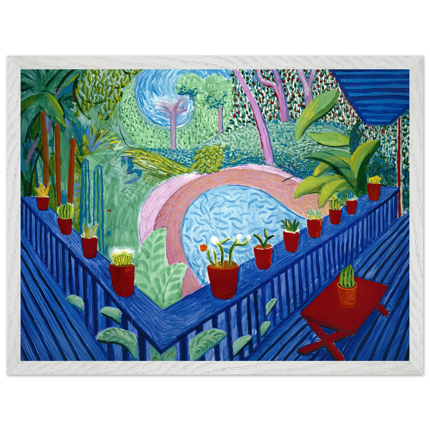 David Hockney - David Hockney Wall art - A3 (29.7 x 42  cm) - Fine Art Poster-canvas - -