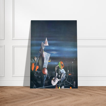 Slowly Toward The North - Yves Tanguy Brushed Aluminum Print - 70x100 cm / 28x40 inches | Yves Tanguy Aluminum Print | Yves Tanguy Prints