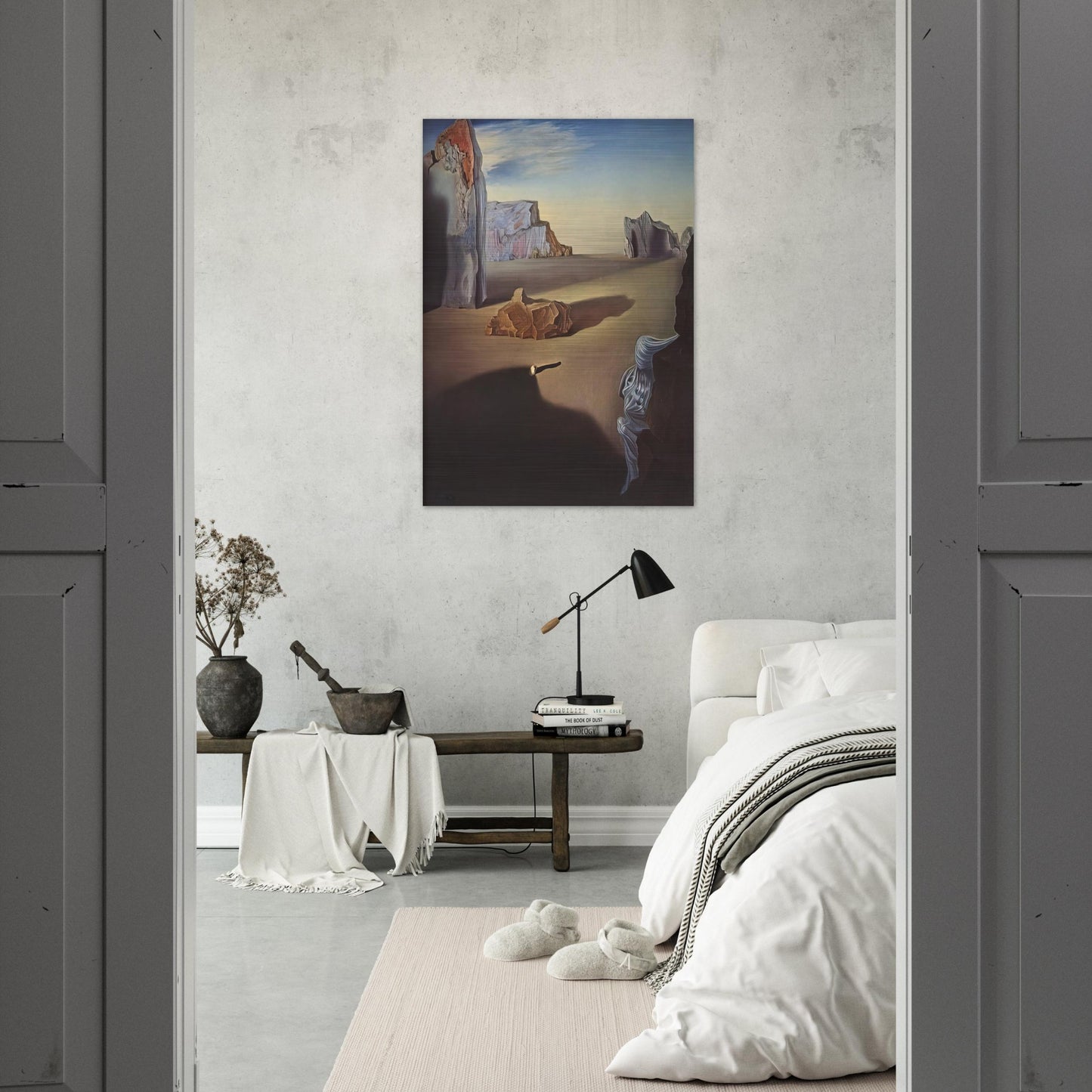 SHADES OF NIGHT DESCENDING - Salvador Dali Brushed Aluminum Print - 70x100 cm / 28x40 inches | Salvador Dali Aluminum Print | Salvador Dali Prints