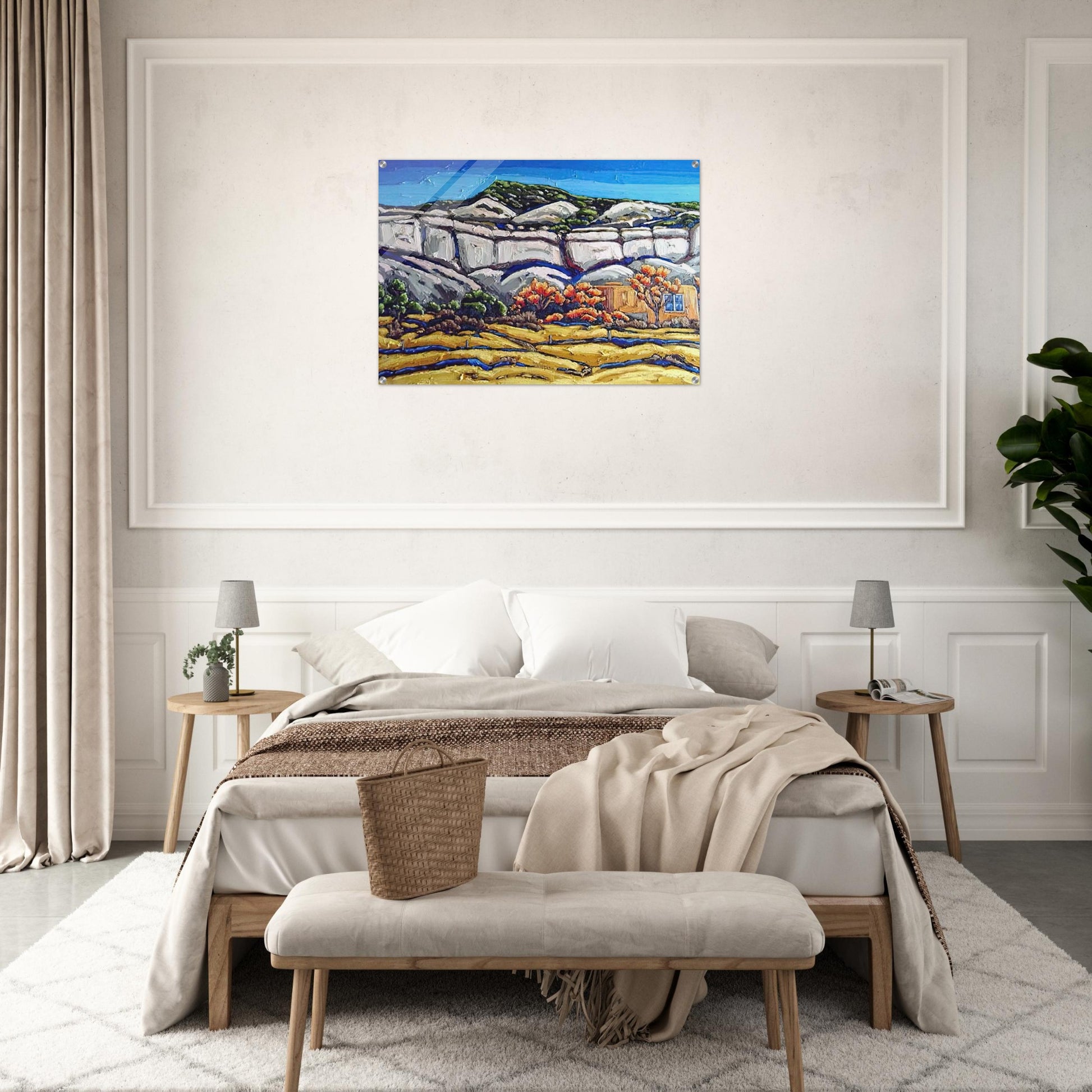 Ghost Ranch Painting - Georgia O'Keeffe Acrylic Print - 70x100 cm / 28x40″ inches
