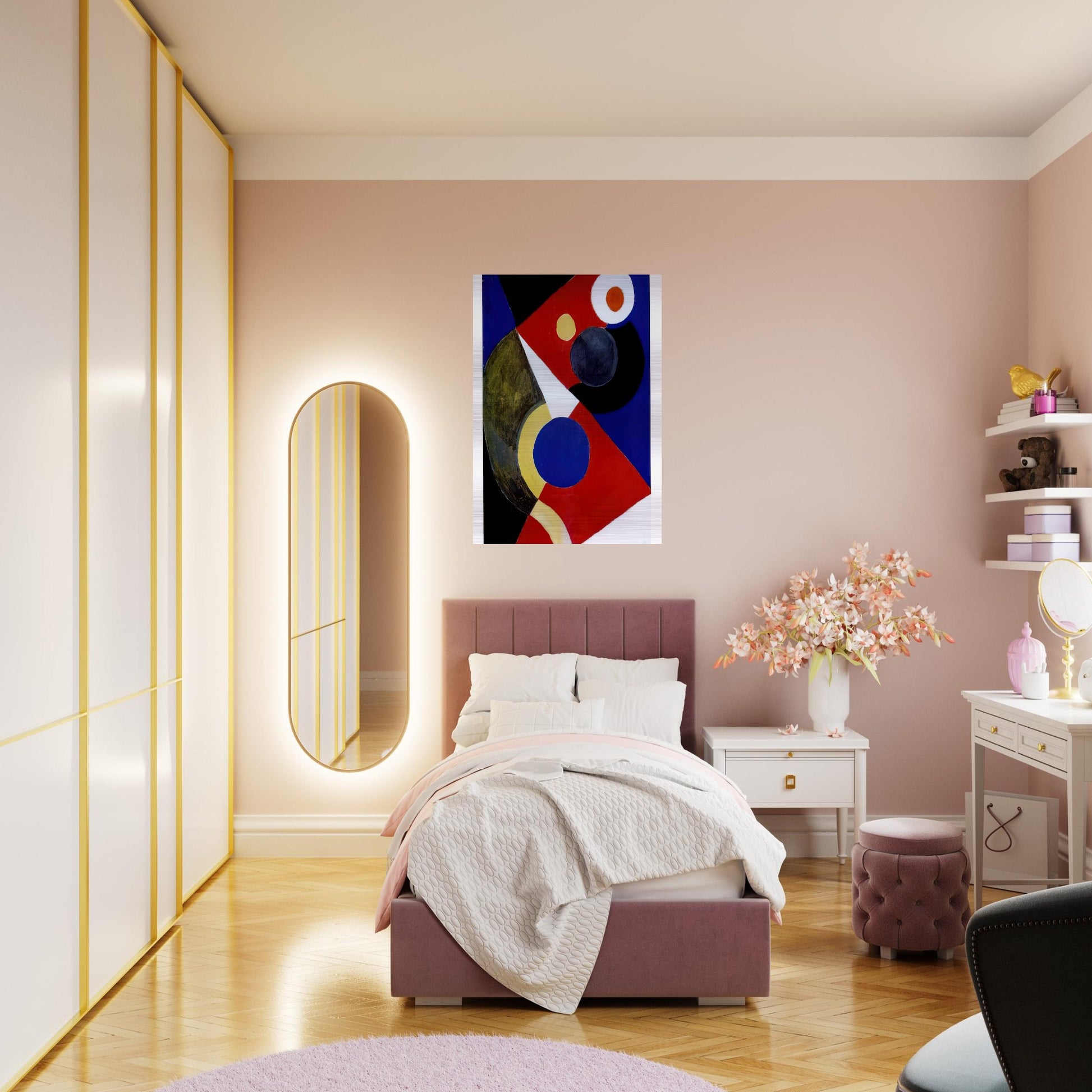 RHYTHM COLOUR 2 - Sonia Delaunay Brushed Aluminum Print - 70x100 cm / 28x40 inches | Sonia Delaunay Aluminum Print | Sonia Delaunay Prints