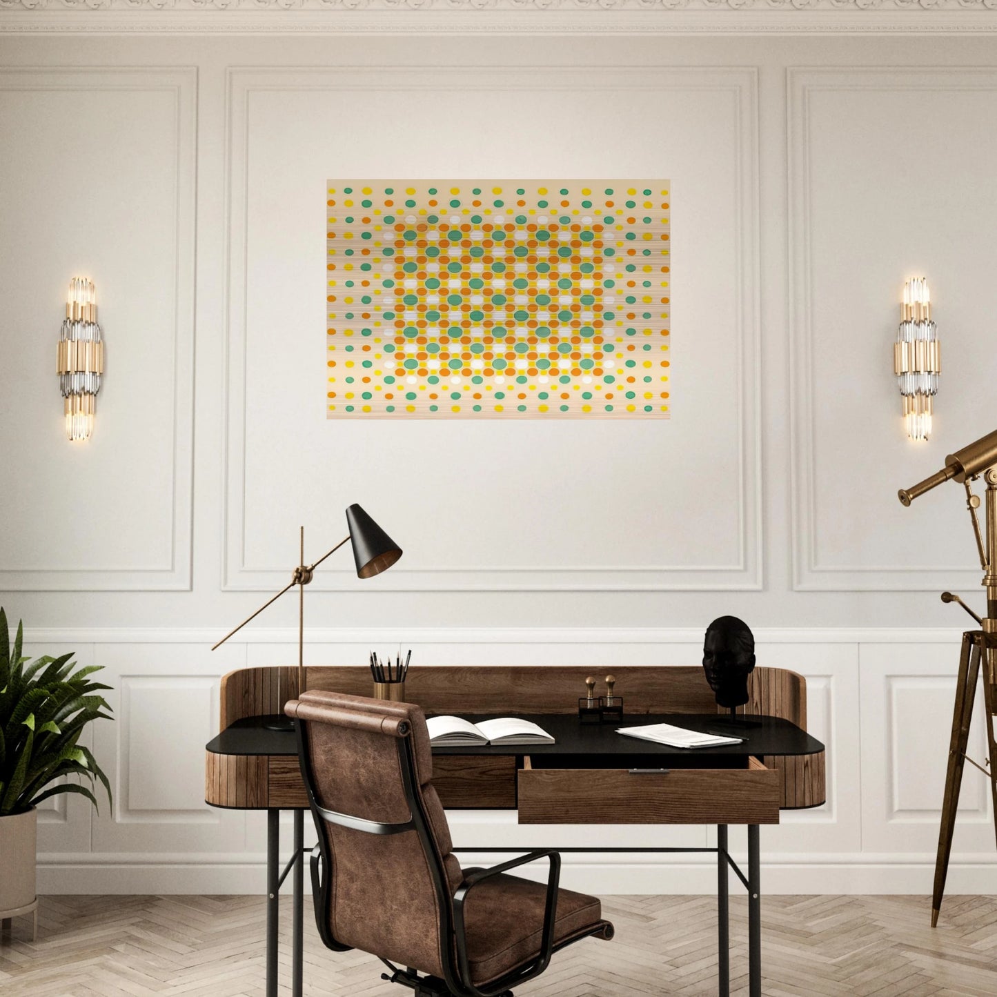 Quilt - 1963 - Thomas Downing Brushed Aluminum Print - 70x100 cm / 28x40 inches | Thomas Downing Aluminum Print | Thomas Downing Prints