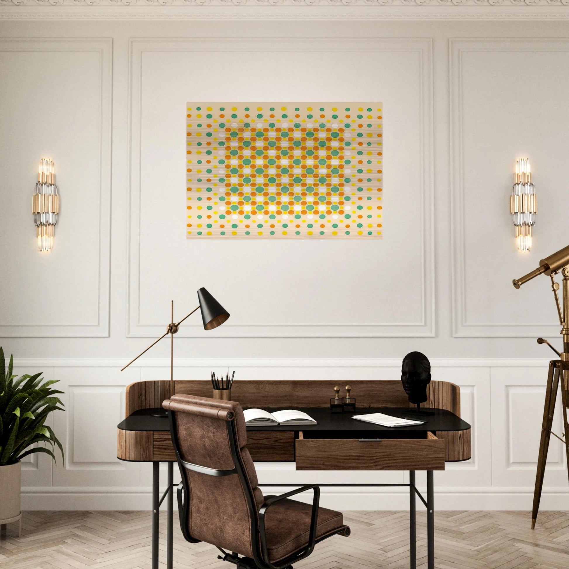 Quilt - 1963 - Thomas Downing Brushed Aluminum Print - 70x100 cm / 28x40 inches | Thomas Downing Aluminum Print | Thomas Downing Prints