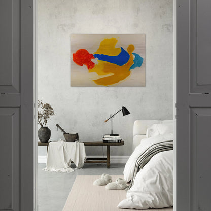 Blue Jay - 1963  United States - Helen Frankenthaler Brushed Aluminum Print - 70x100 cm / 28x40 inches | Helen Frankenthaler Aluminum Print | Helen Frankenthaler Prints