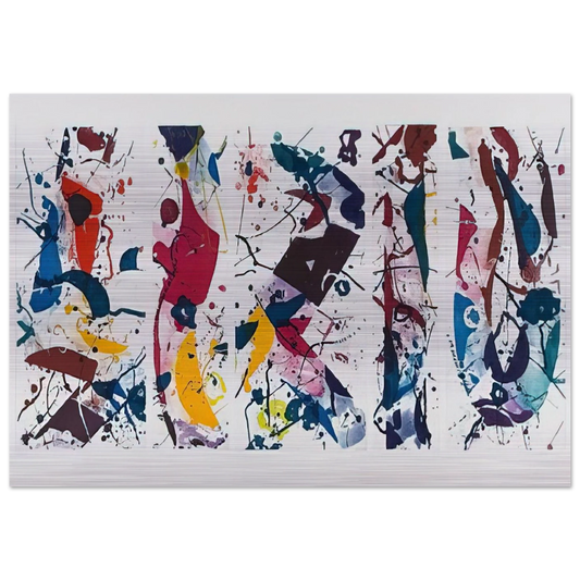 Untitled SFE 020  Lembark I53  - Sam Francis Brushed Aluminum Print - 70x100 cm / 28x40 inches | Sam Francis Aluminum Print | Sam Francis Prints