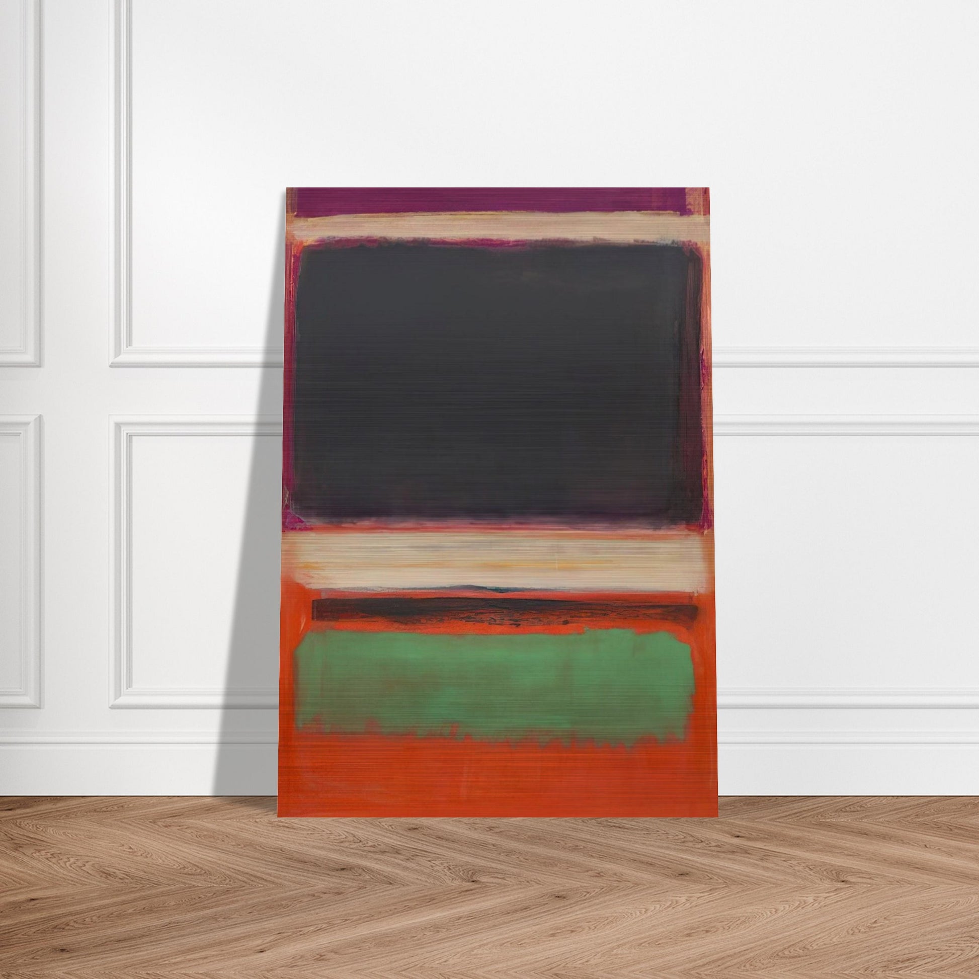 No.3No.13 Magenta, Black, Green on Orange - 1949 - Mark Rothko Brushed Aluminum Print - 70x100 cm / 28x40 inches | Mark Rothko Aluminum Print | Mark Rothko Prints