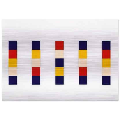 Red Yellow Blue White - Ellsworth Kelly Brushed Aluminum Print - 70x100 cm / 28x40 inches | Ellsworth Kelly Aluminum Print | Ellsworth Kelly Prints