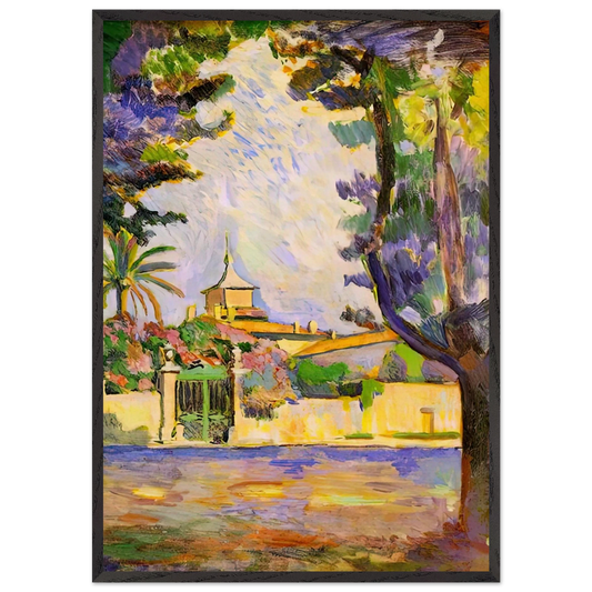 PLACE DES LICES ST TROPEZ 1904 - Henri Matisse 70x100 cm / 28x40 inches Framed Art Print – Black Wooden Frame