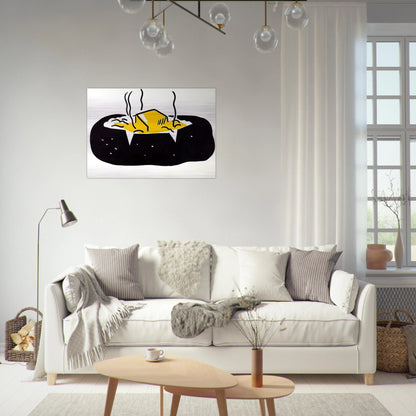 BAKED POTATO 1962 1 - Roy Lichtenstein Brushed Aluminum Print - 70x100 cm / 28x40 inches | Roy Lichtenstein Aluminum Print | Roy Lichtenstein Prints