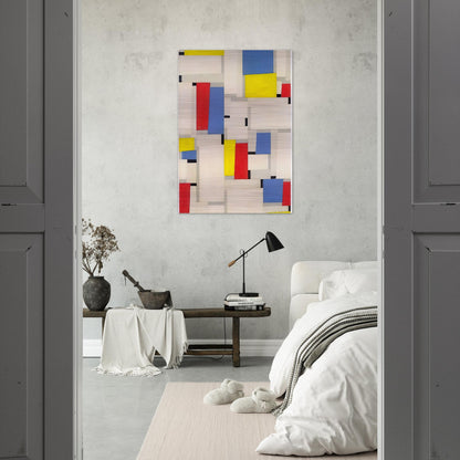 Relational Painting - 1951 - Fritz Glarner Brushed Aluminum Print - 70x100 cm / 28x40 inches | Fritz Glarner Aluminum Print | Fritz Glarner Prints