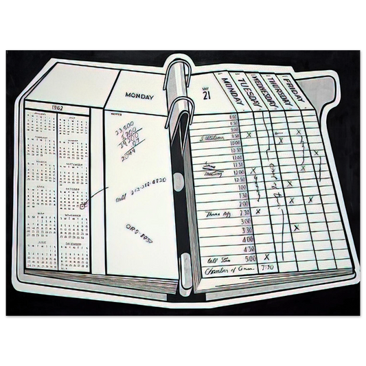Roy Lichtenstein - DESK CALENDAR 1962  75x100 cm / 30x40inches Fine Art Poster