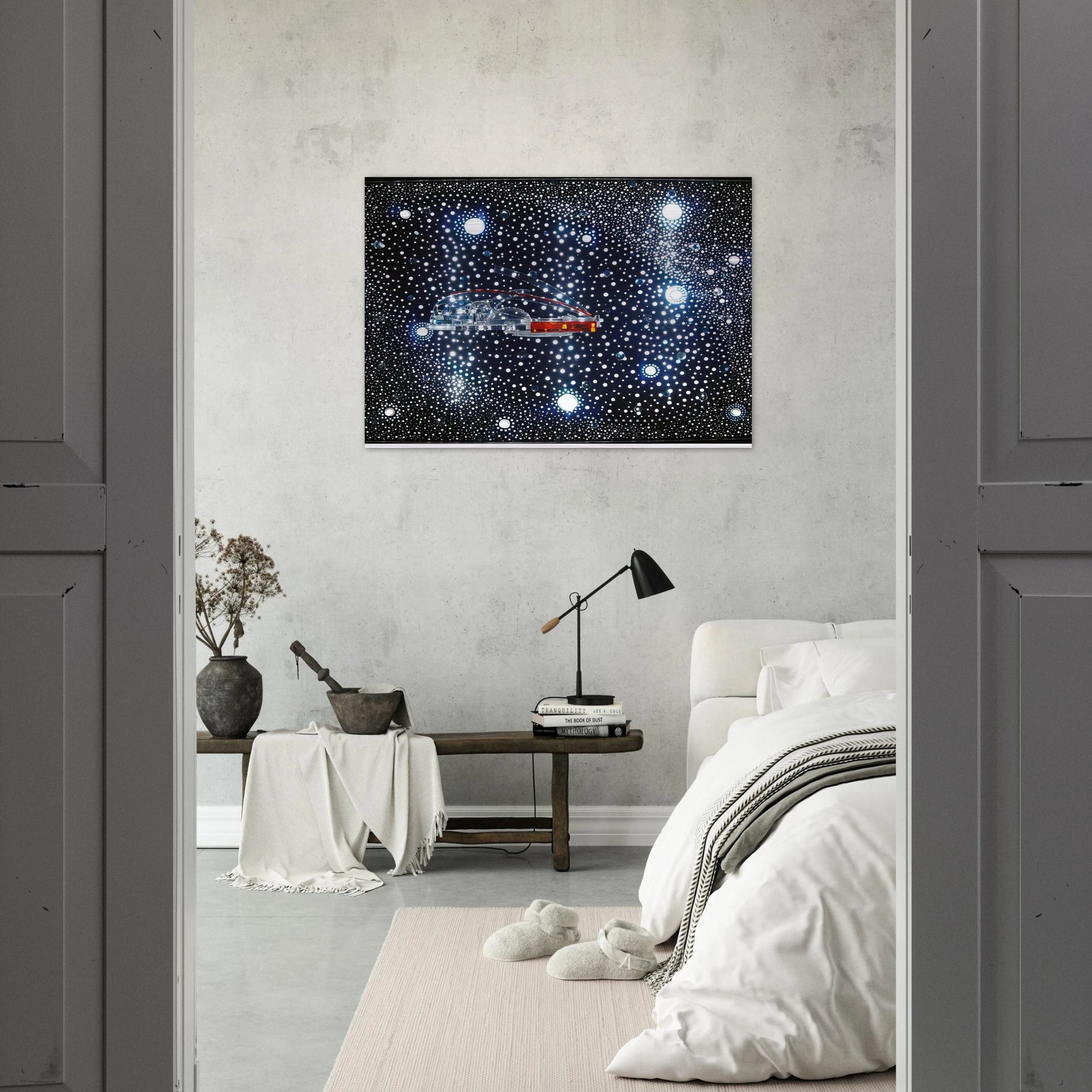 Constellation and Habitat of the Hydrospatial City, - 1973 - Gyula Kosice Brushed Aluminum Print - 70x100 cm / 28x40 inches | Gyula Kosice Aluminum Print | Gyula Kosice Prints