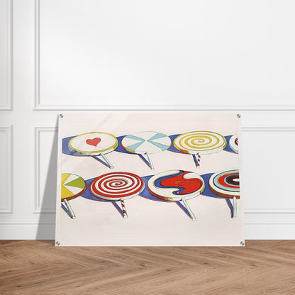 Big Suckers - 1971 - Wayne Thiebaud Acrylic Print - 70x100 cm / 28x40″ inches | Wayne Thiebaud Wall Art | Wayne Thiebaud Prints