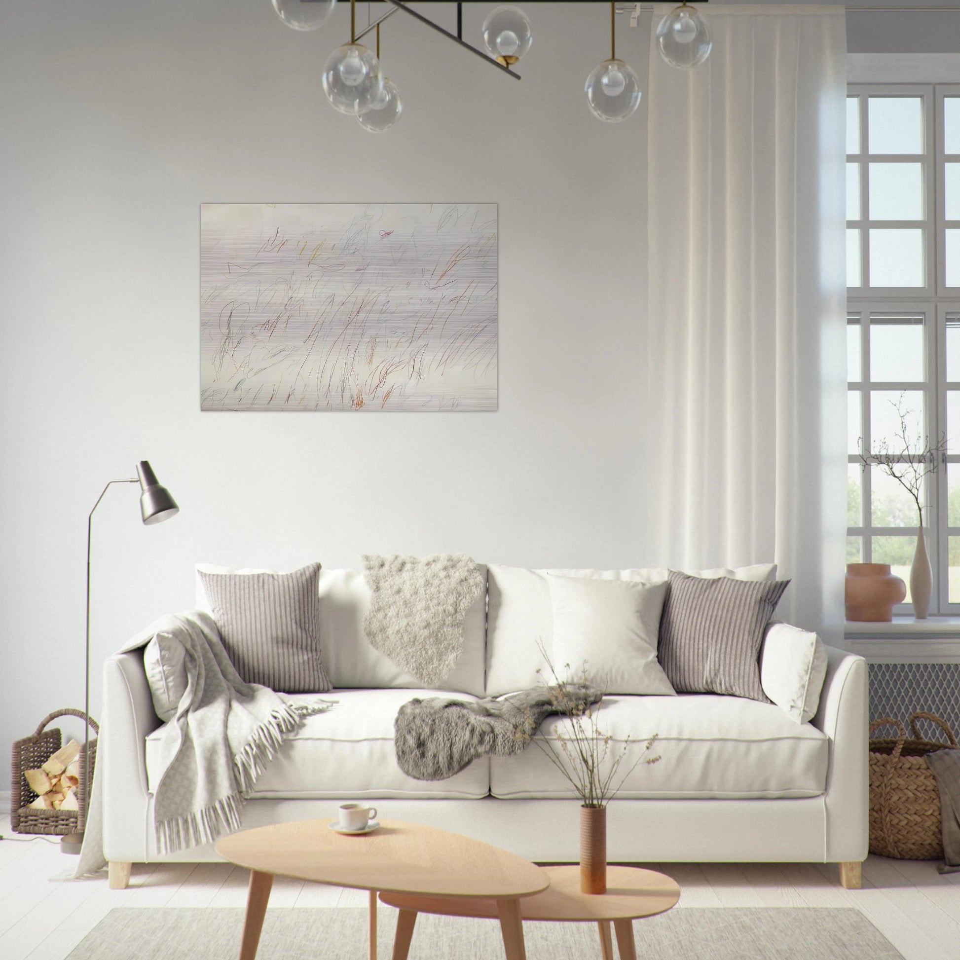 Sunset - Cy Twombly Brushed Aluminum Print - 70x100 cm / 28x40 inches | Cy Twombly Aluminum Print | Cy Twombly Prints