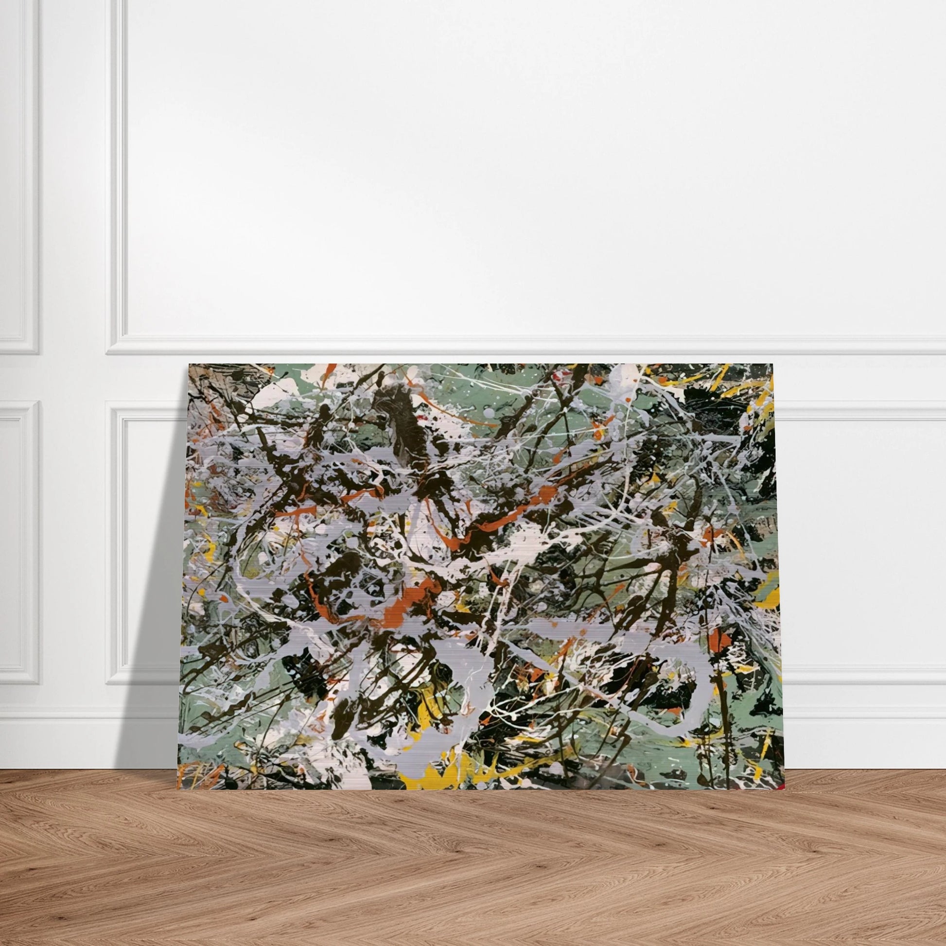 UNTITLED GREEN SILVER 1949 - Jackson Pollock Brushed Aluminum Print - 70x100 cm / 28x40 inches | Jackson Pollock Aluminum Print | Jackson Pollock Prints