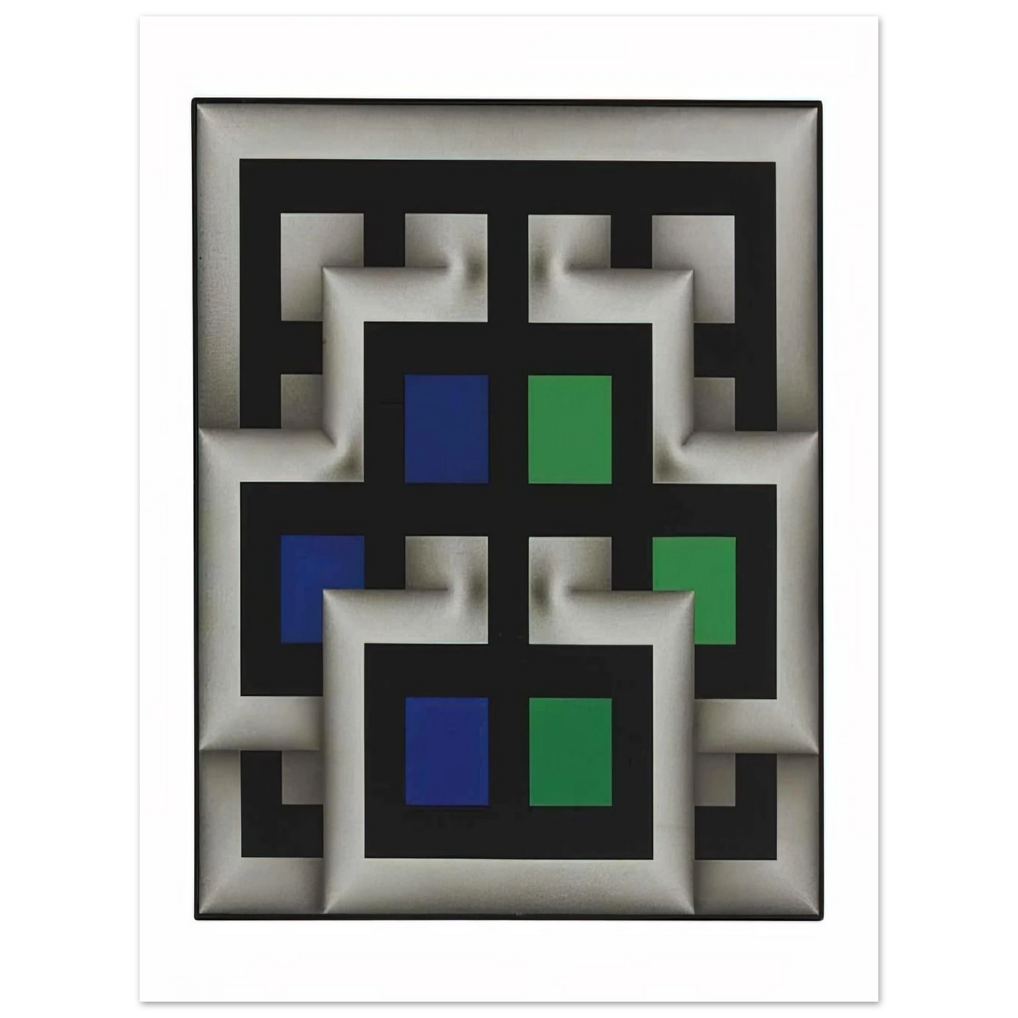 Omar Rayo - Sararas XX - 1981  75x100 cm / 30x40inches Fine Art Poster