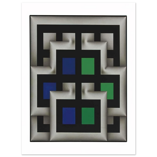 Omar Rayo - Sararas XX - 1981  75x100 cm / 30x40inches Fine Art Poster