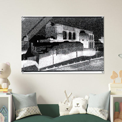 NOCTURNAL ROME BASILICA OF CONSTANTINE - MC Escher Acrylic Print - 70x100 cm / 28x40″ inches | MC Escher Wall Art | MC Escher Prints