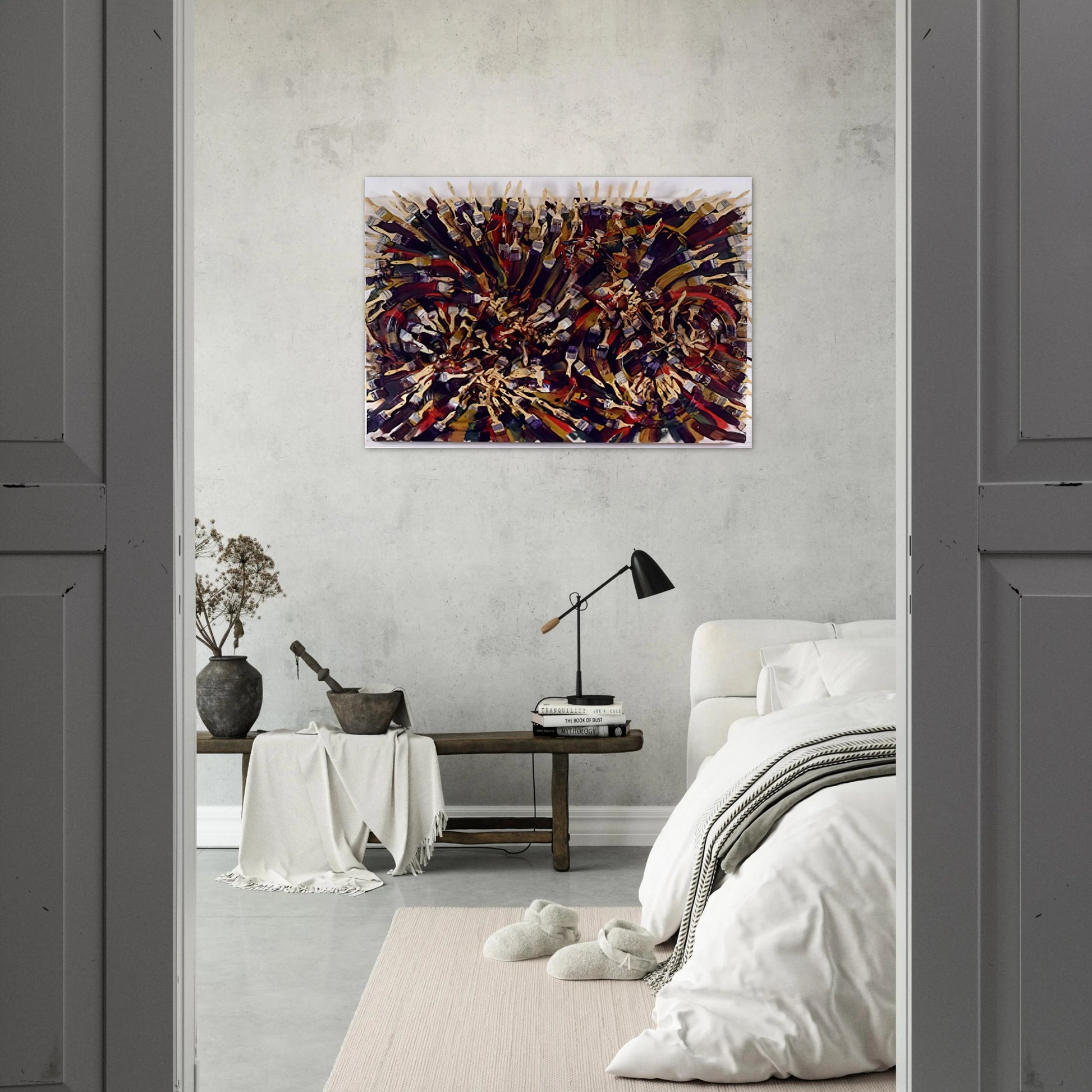 Untitled - 1995 - Arman Brushed Aluminum Print - 70x100 cm / 28x40 inches | Arman Aluminum Print | Arman Prints