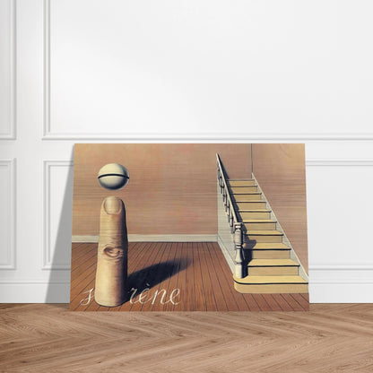 FORBIDDEN LITERATURE THE USE OF THE WORD 1936 - Rene Magritte Brushed Aluminum Print - 70x100 cm / 28x40 inches | Rene Magritte Aluminum Print | Rene Magritte Prints