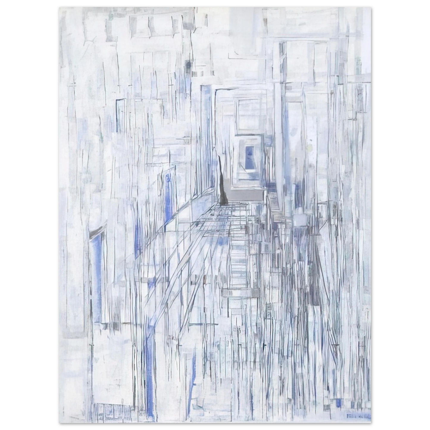 Maria Helena Vieira da Silva - Passage of the Mirrors - 1981  75x100 cm / 30x40inches Fine Art Poster
