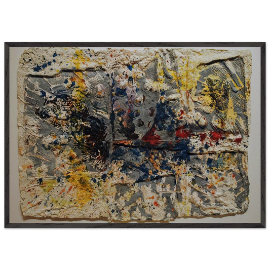 Elegy 2 - Sam Gilliam 70x100 cm / 28x40 inches Framed Art Print – Black Wooden Frame