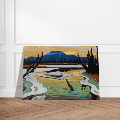 Smart River Alaska - 1945 - A.Y. Jackson Brushed Aluminum Print - 70x100 cm / 28x40 inches | A.Y. Jackson Aluminum Print | A.Y. Jackson Prints