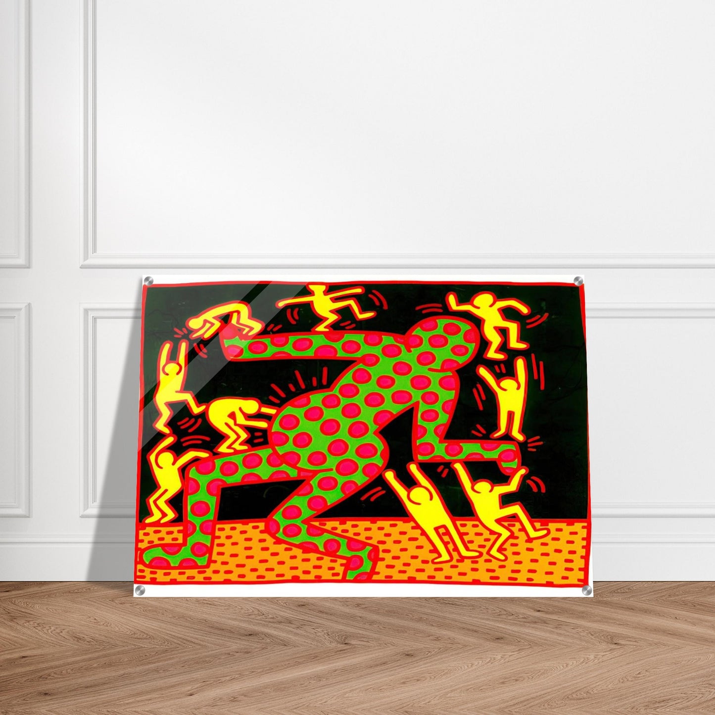 UNTITLED 1983 2 - Keith Haring Acrylic Print - 70x100 cm / 28x40″ inches