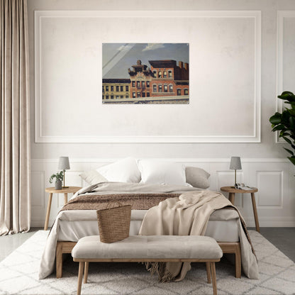 From Williamsburg Bridge - Edward Hopper Acrylic Print - 70x100 cm / 28x40″ inches | Edward Hopper Wall Art | Edward Hopper Prints