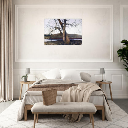 DIL HUEY FARM - Andrew Wyeth Acrylic Print - 70x100 cm / 28x40″ inches | Andrew Wyeth Wall Art | Andrew Wyeth Prints