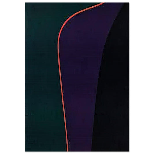 Untitled April 30 - 1977 - Lorser Feitelson Brushed Aluminum Print - 70x100 cm / 28x40 inches | Lorser Feitelson Aluminum Print | Lorser Feitelson Prints