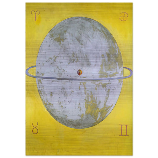 THE DOVE NR 12 1915 - Hilma af Klint Brushed Aluminum Print - 70x100 cm / 28x40 inches | Hilma af Klint Aluminum Print | Hilma af Klint Prints