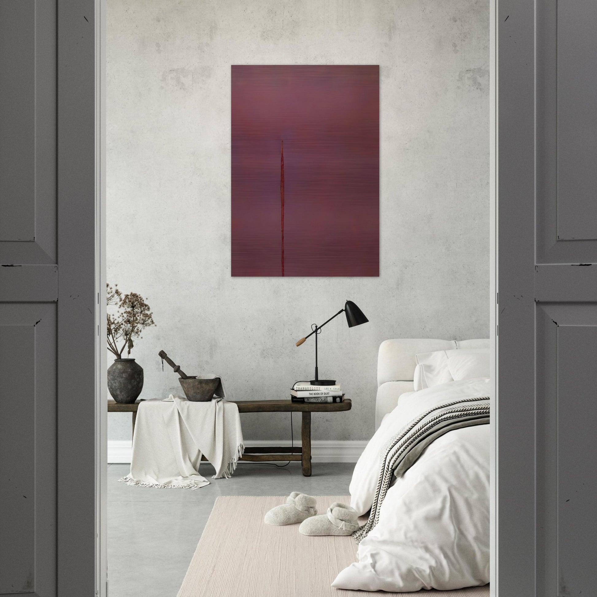 Untitled - 1971 - Theodoros Stamos Brushed Aluminum Print - 70x100 cm / 28x40 inches | Theodoros Stamos Aluminum Print | Theodoros Stamos Prints
